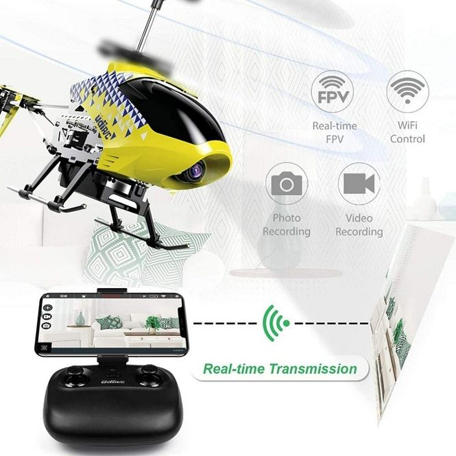 Hovedbilde UDI U12S Helikopter RTF - Yellow