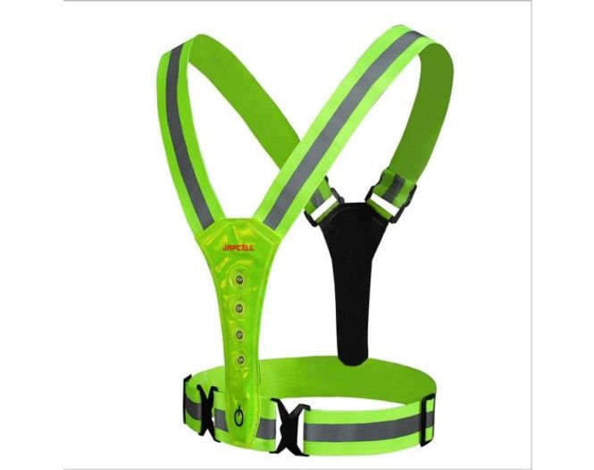 Hovedbilde Japcell Refleksvest med lys